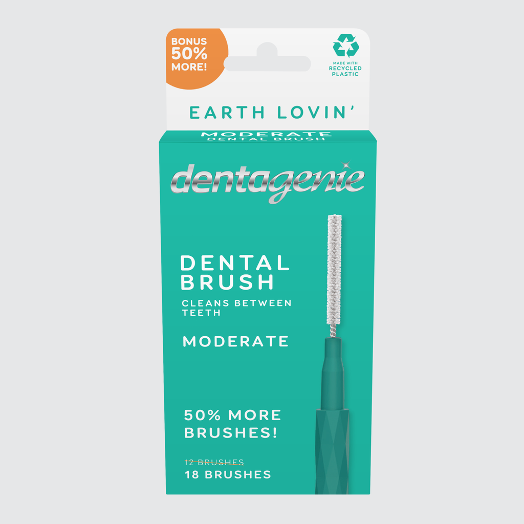 Dentagenie Dental Brush Moderate Teal 18 pk