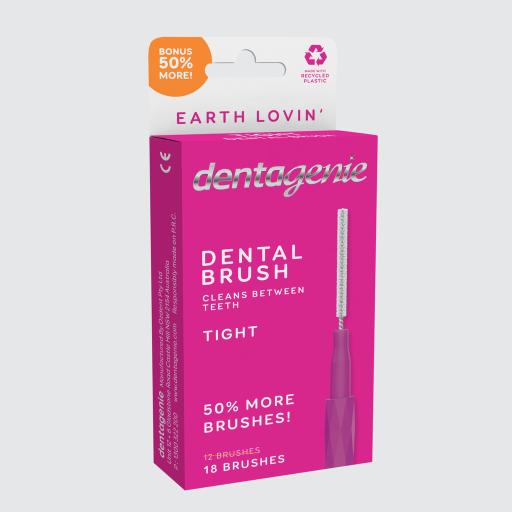Dentagenie Dental Brush Tight Pink 18 pk