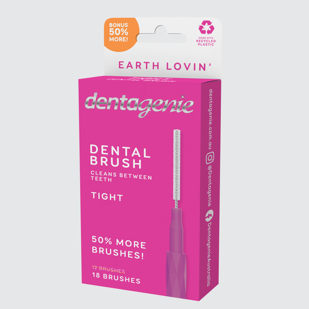 Dentagenie Dental Brush Tight Pink 18 pk