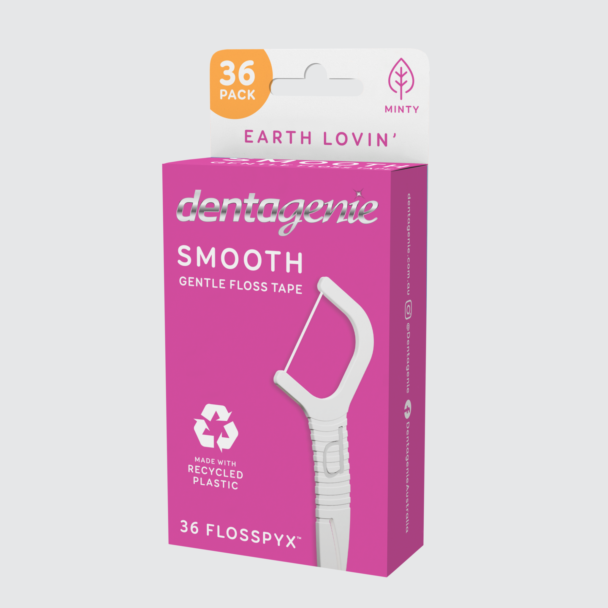 Dentagenie Smooth Flosspyx Minty 36 pk