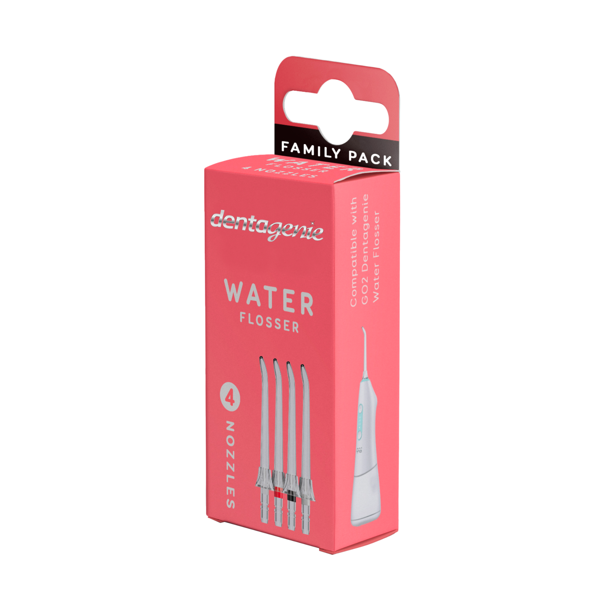 Dentagenie Water Flosser Nozzle Family pk (4)